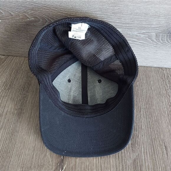 Columbia Spring Grove Fitted Trucker Hat Color: Black w/Patch Logo L/XL Unisex - Picture 5 of 6